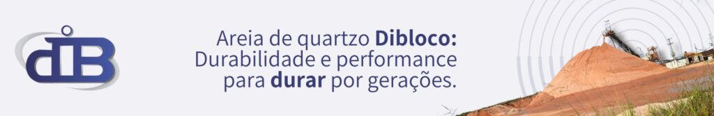 melhor areia de quartzo para concreto e argamassa é na Dibloco