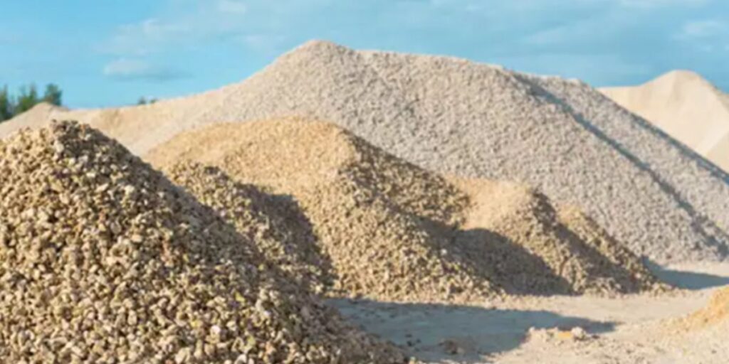 Porto de areia de quartzo