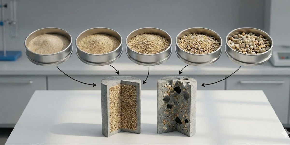 granulometria areia de quartzo