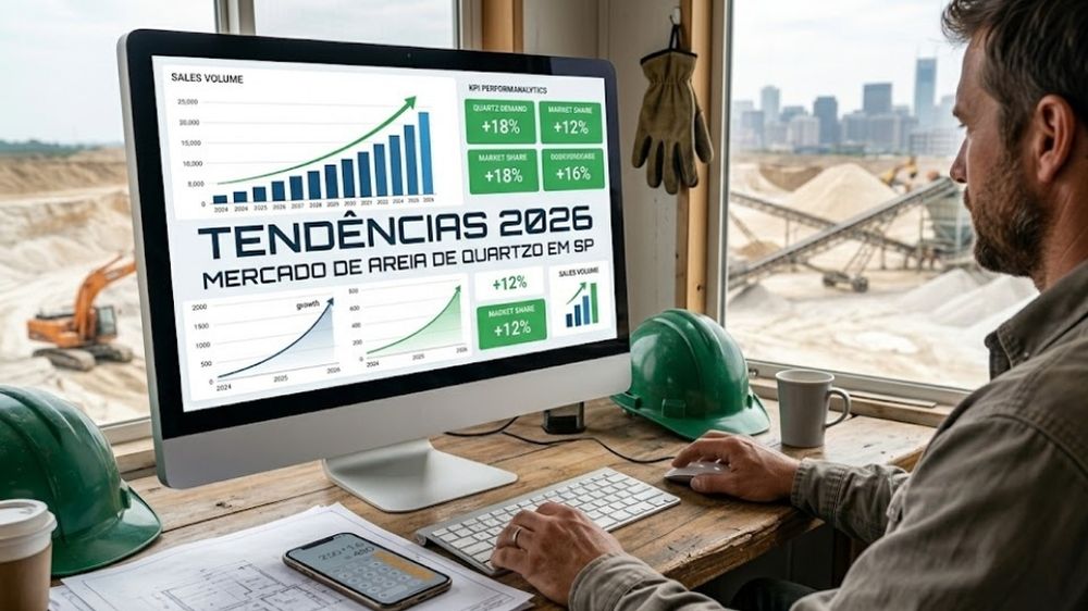 Tendência 2026: mercado de areia de quartzo