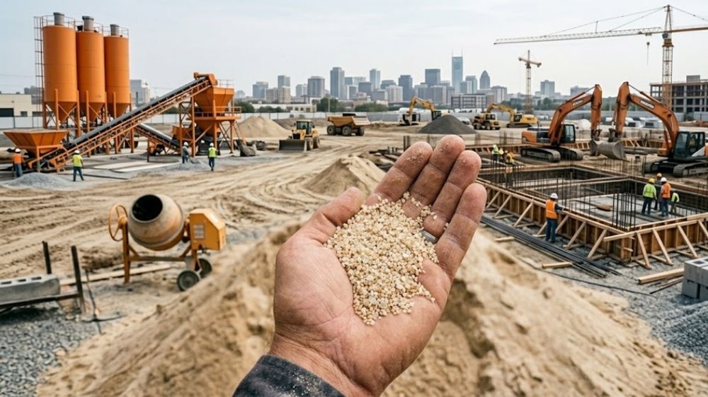 capa areia de quartzo para argamassa em revestimentos