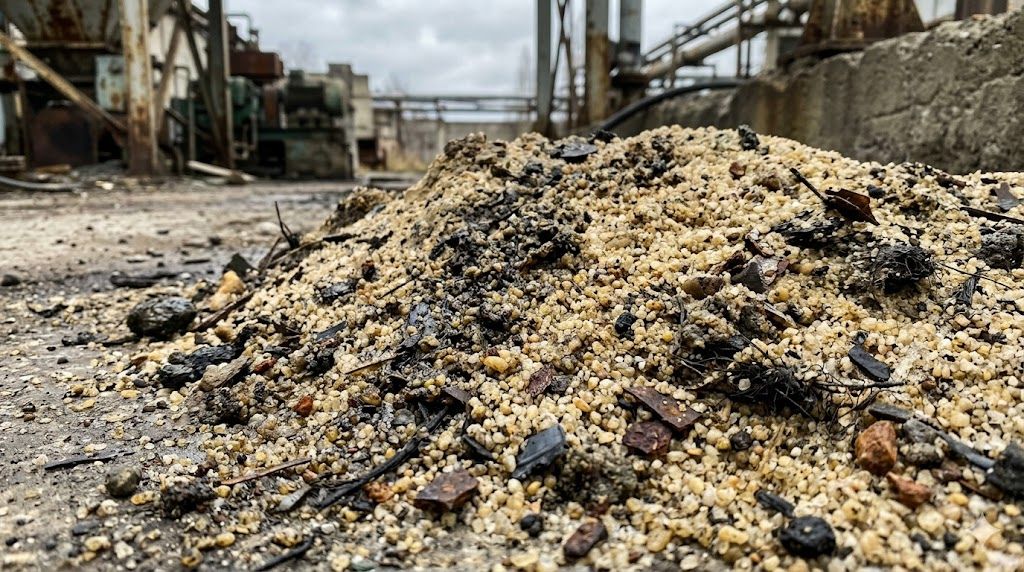 contaminação da areia de quartzo