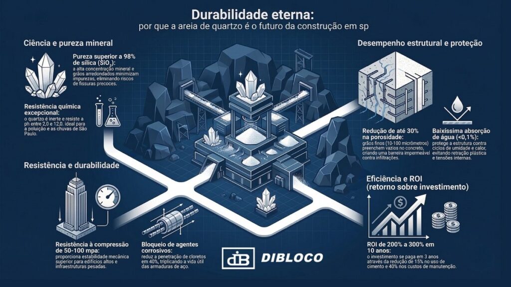 infográfico durabilidade areia de quartzo